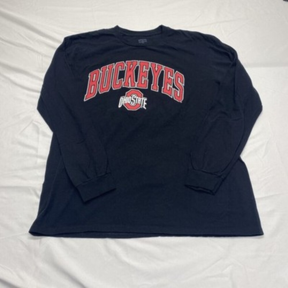 Ohio State Buckeyes Black Long Sleeve T-Shirt size XL! 100% cotton